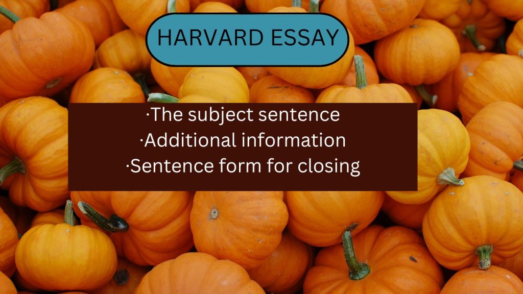 Harvard Essay Style