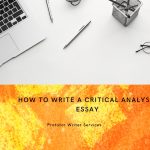 how to write a critical analysis essay
