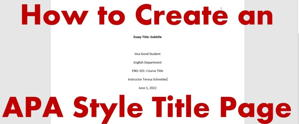 Guide on how to format an APA title page - Essay Writing Services